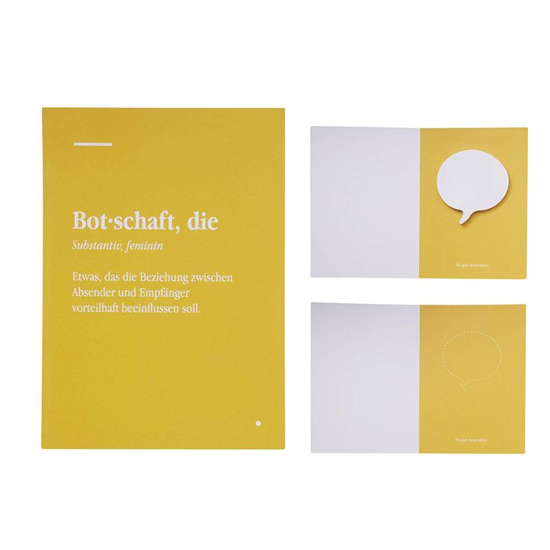 BOTSCHAFTSKARTE (Grußkarte)