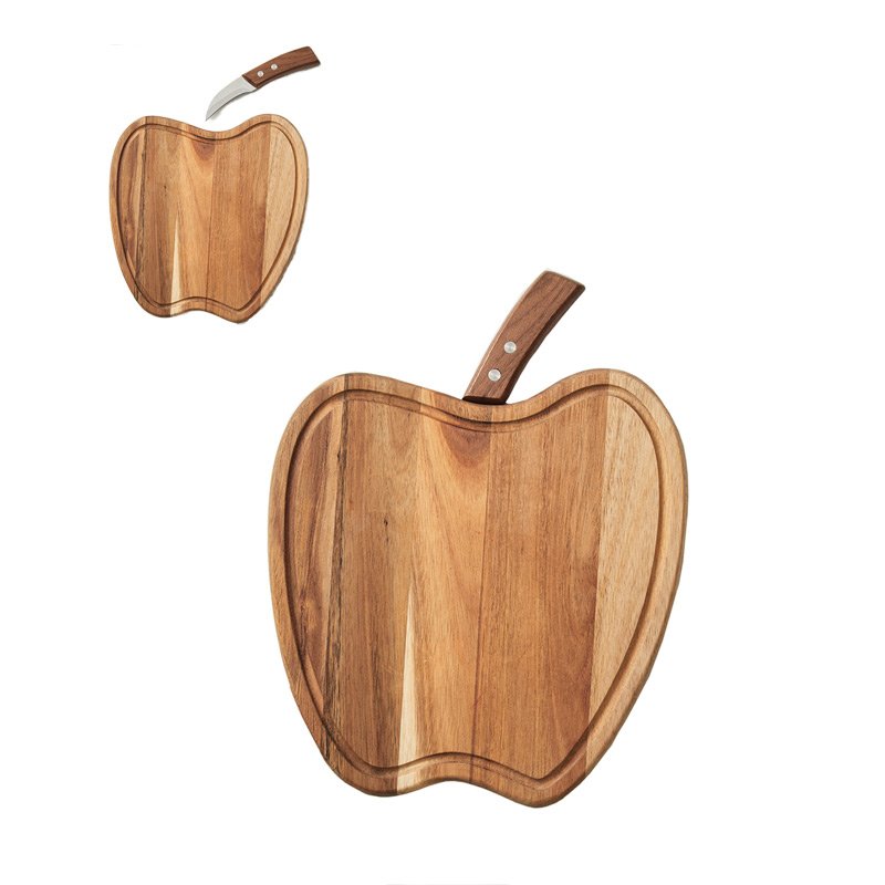 HOLZAPFEL (Obstbrett mit Messer)