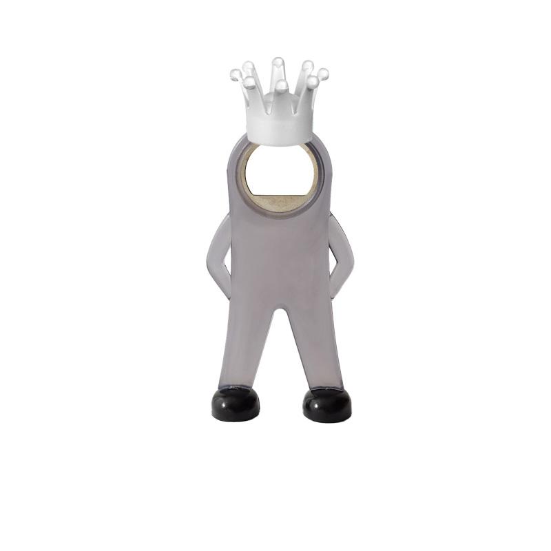 KUNDE KÖNIG, tr. Grau (Flaschenöffner)