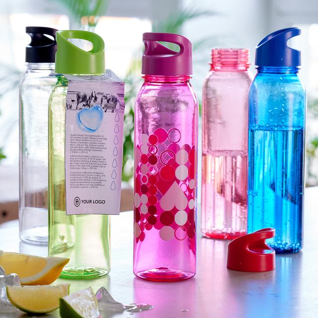 FRESH RAINBOW,klar (Tritan-Trinkflasche)