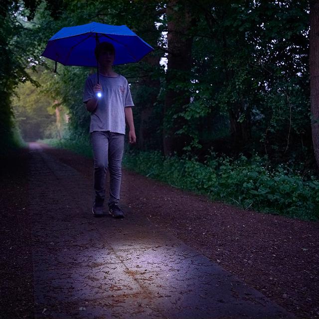 WETTERLEUCHTE 3.0, schw. (Regenschirm)