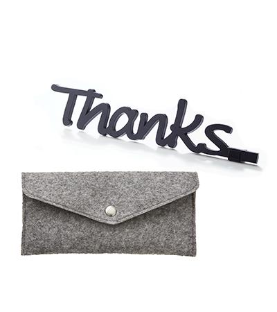 THANKS (Aluminium-Schriftzug)