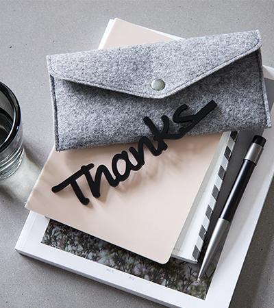 THANKS (Aluminium-Schriftzug)