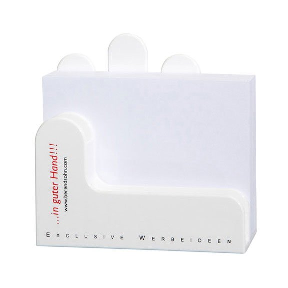 DIE HAND, weiß (Zettelhalter)