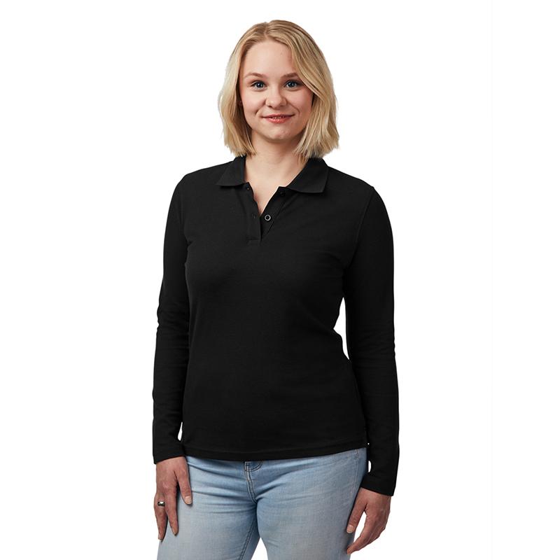 POLOSHIRT, Langarm, Damen