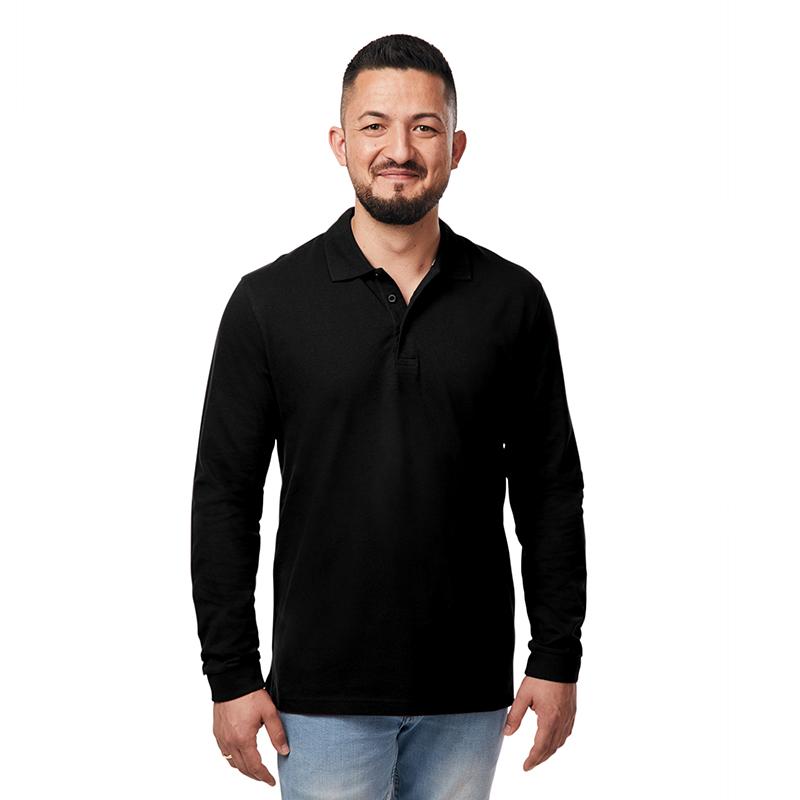 POLOSHIRT, Langarm, Herren