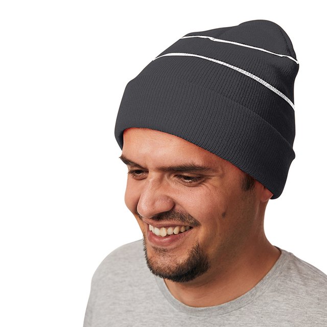 REFLEKTORMÜTZE mit Aufschlag, Unisex