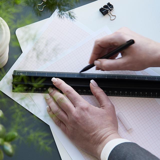 SET ALU LINEAL PRO (Lineal+Graphitstift)