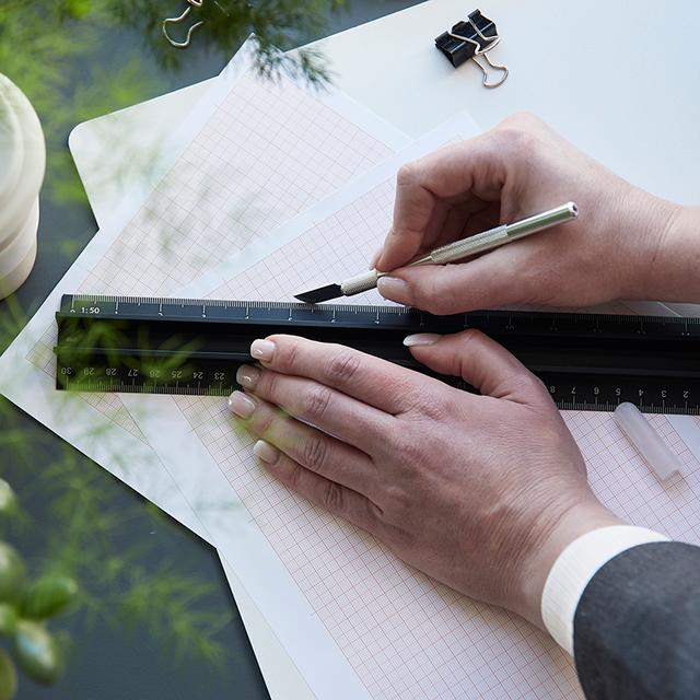 SET ALU LINEAL PRO (Lineal+Graphitstift)