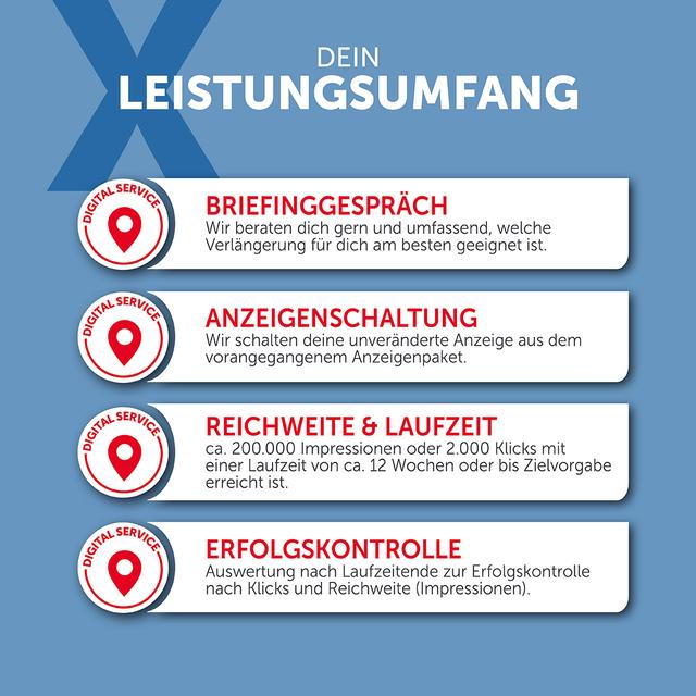 SoMe Werbeanzeige Xanten Verlängerung