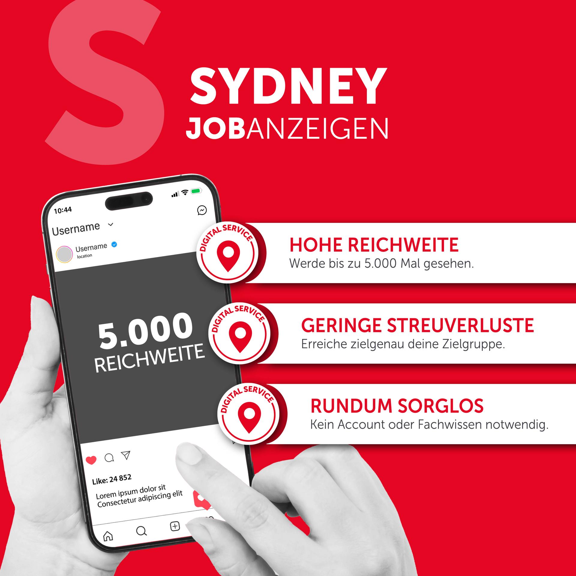 SoMe Jobanzeige Sydney