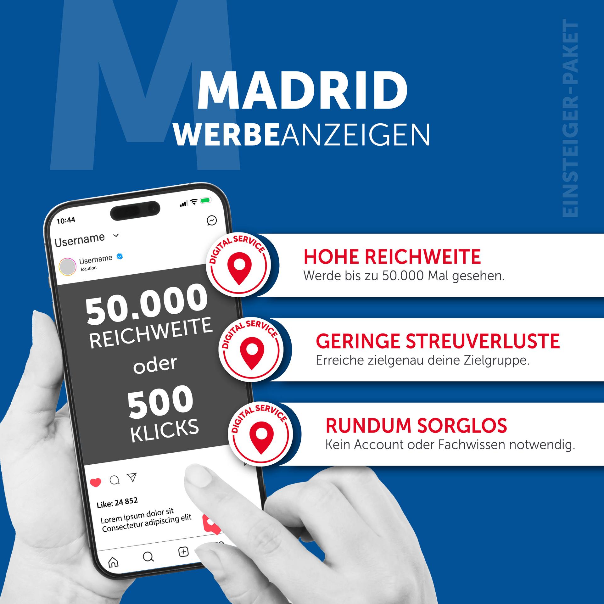 SoMe Werbeanzeigen Madrid